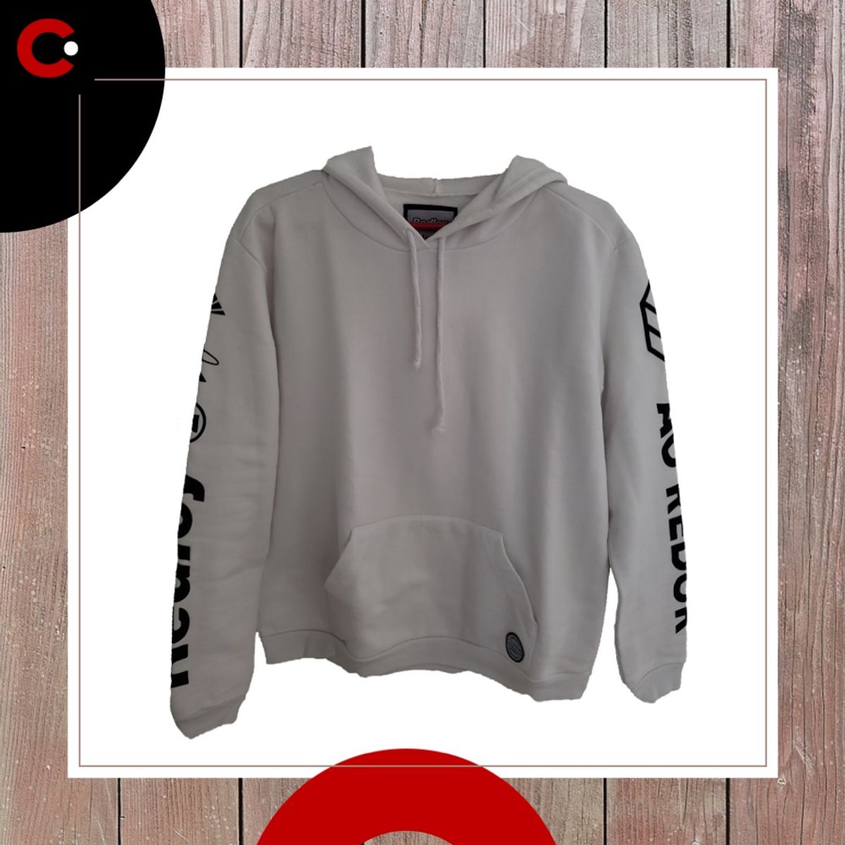 Casaco Redley Moletom Capuz Unissex Branco Tamanho P Casaco Masculino  Redley Usado 72933486 enjoei