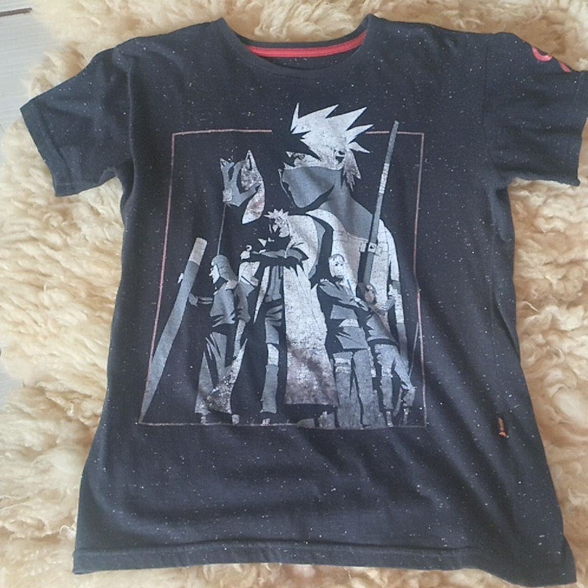 Camiseta masculina Sasuke azul, Naruto