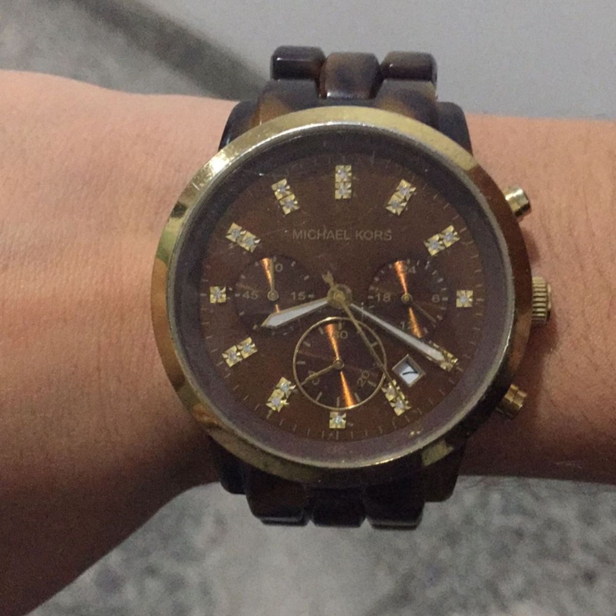 relogio michael kors pulseira tartaruga