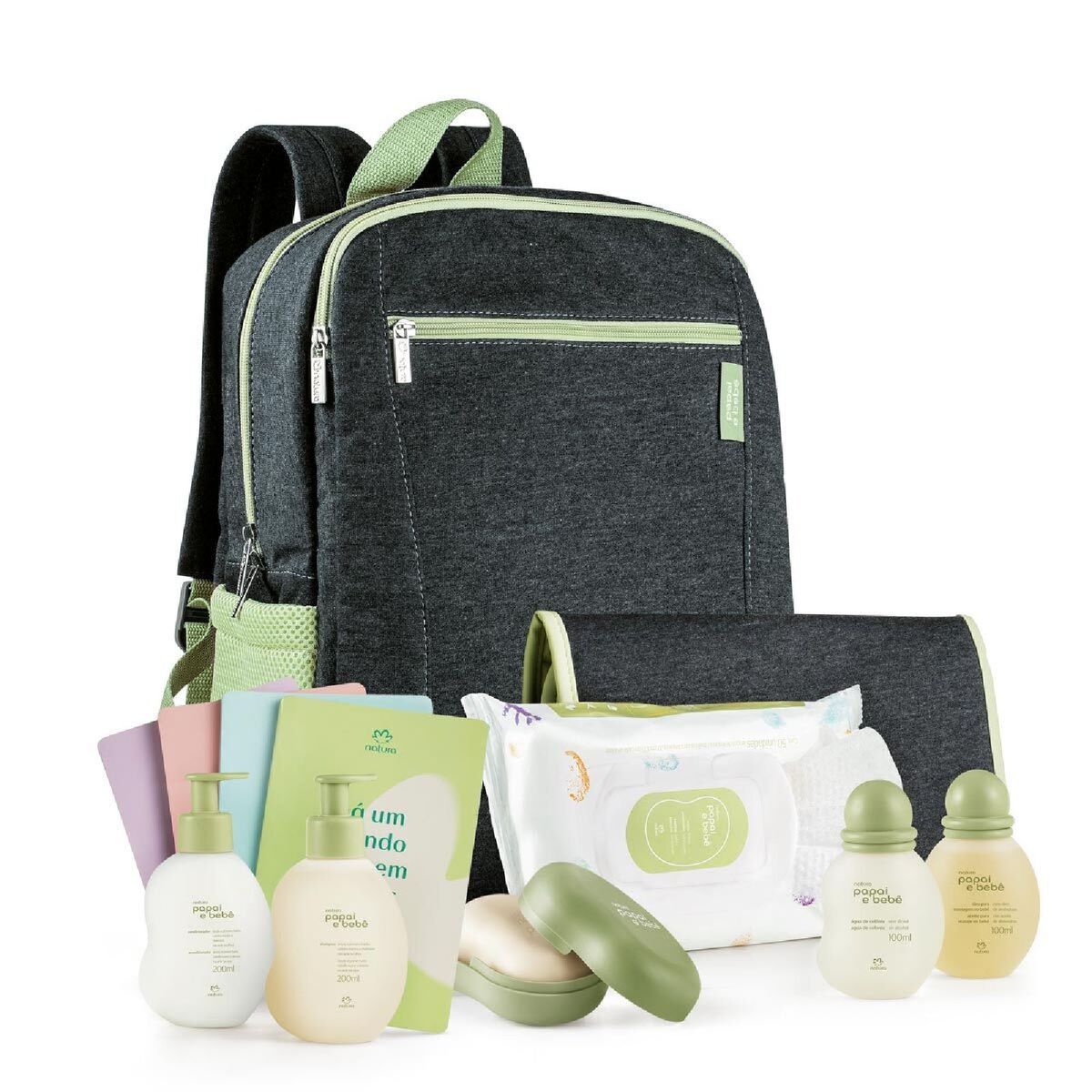 Conjunto Natura Papai E Bebe Com Mochila Item Infantil Natura Nunca Usado Enjoei