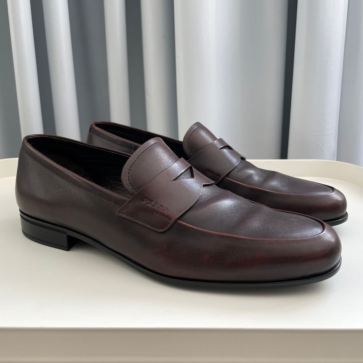 Sapato Prada Milano Tamanho 41 Brasil, Sapato Masculino Prada Usado  87824430