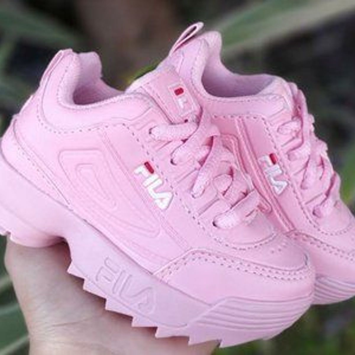 Tenis fila sale rosa bebe