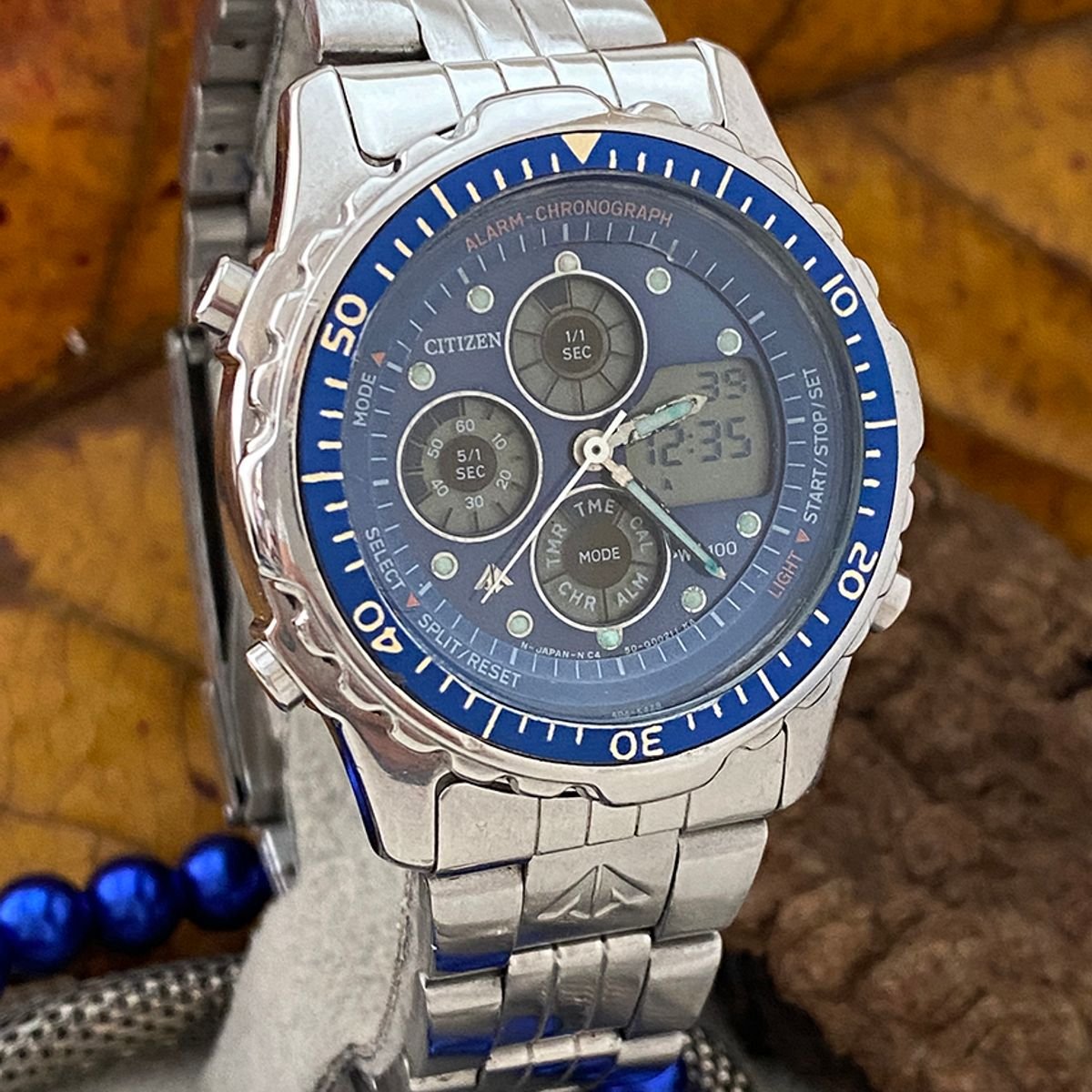 Relogio Citizen C450 Cron grafo Promaster Azul Royal Rel gio