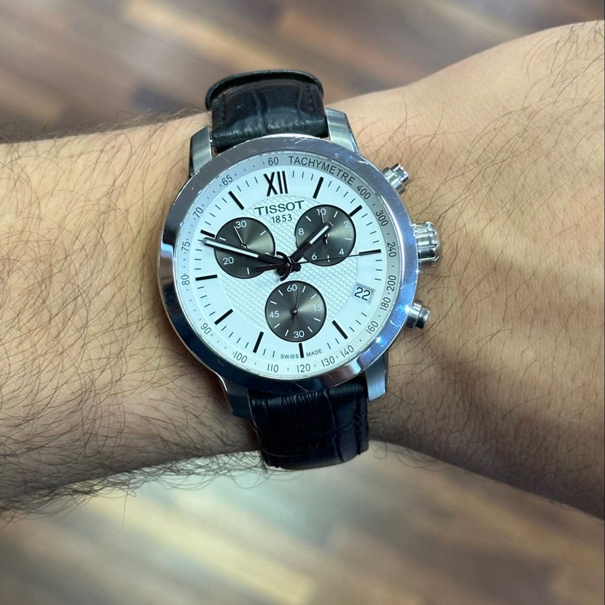 Rel gio Tissot Prc 200 Original com Pulseira de Couro Rel gio