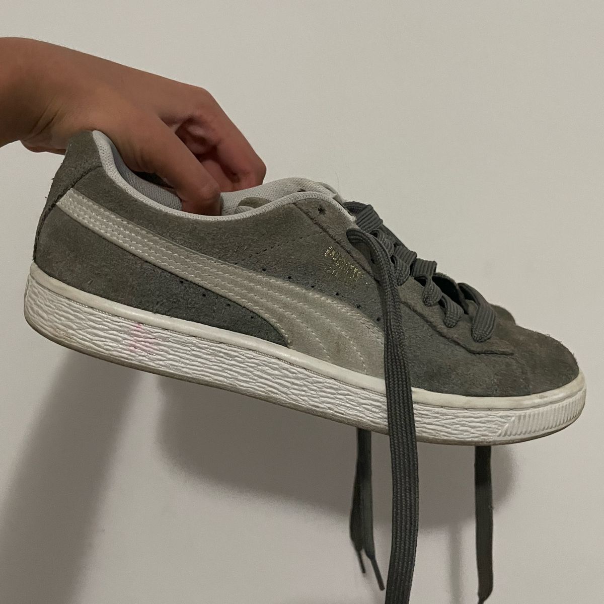 Puma suede classic 2024 eco feminino cinza