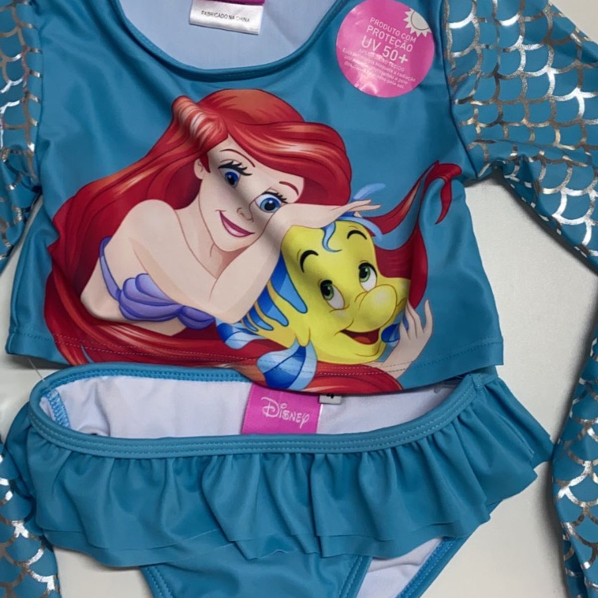 Biquini Infantil Disney Princesa Ariel, Roupa Infantil para Menina Disney  Usado 94959890