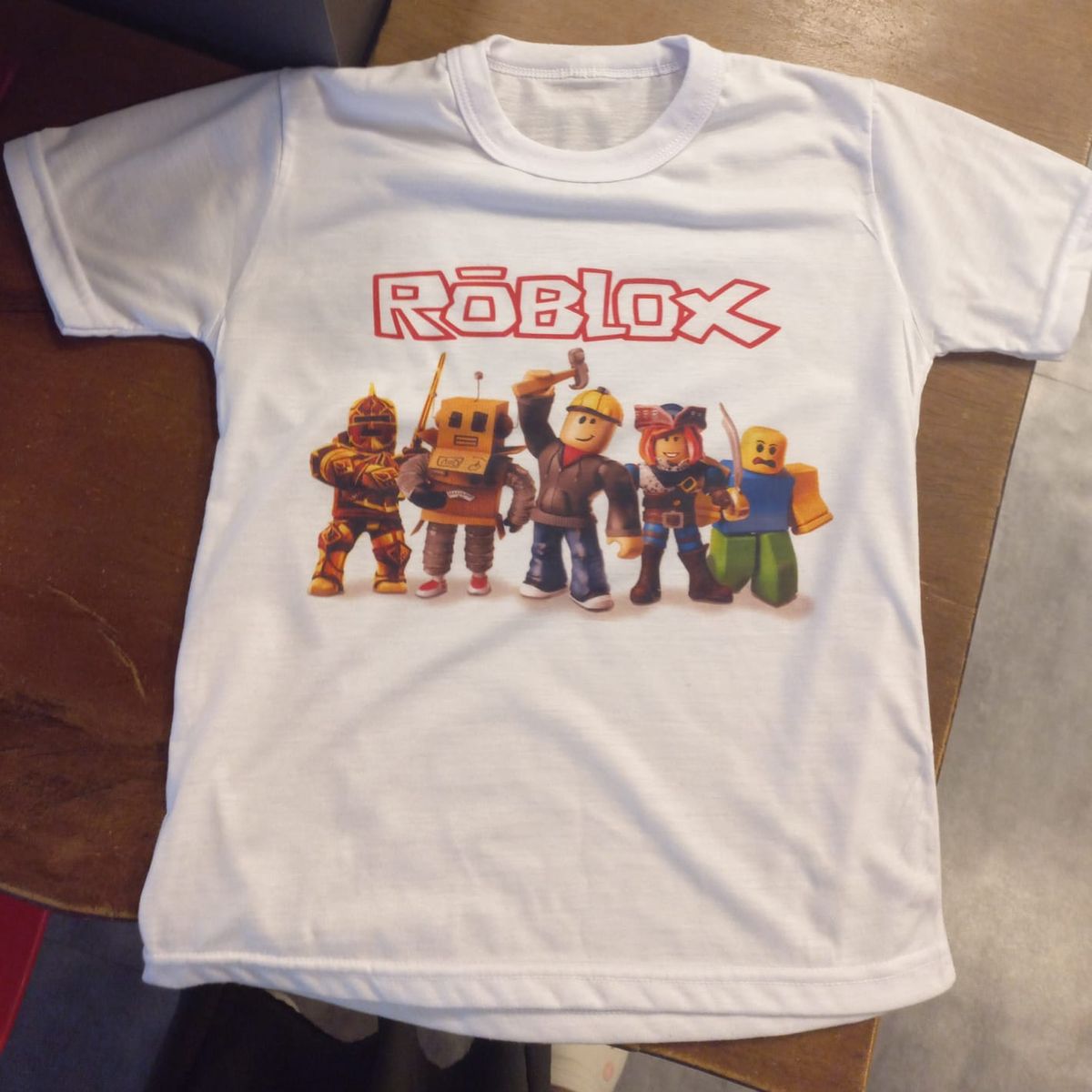 Camiseta Filho Roblox com Nome