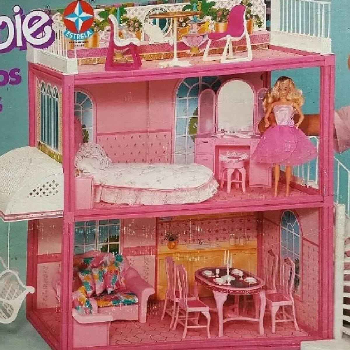 Spiral Stair Vintage Sindy Doll House Casa Da Barbie Brinquedo