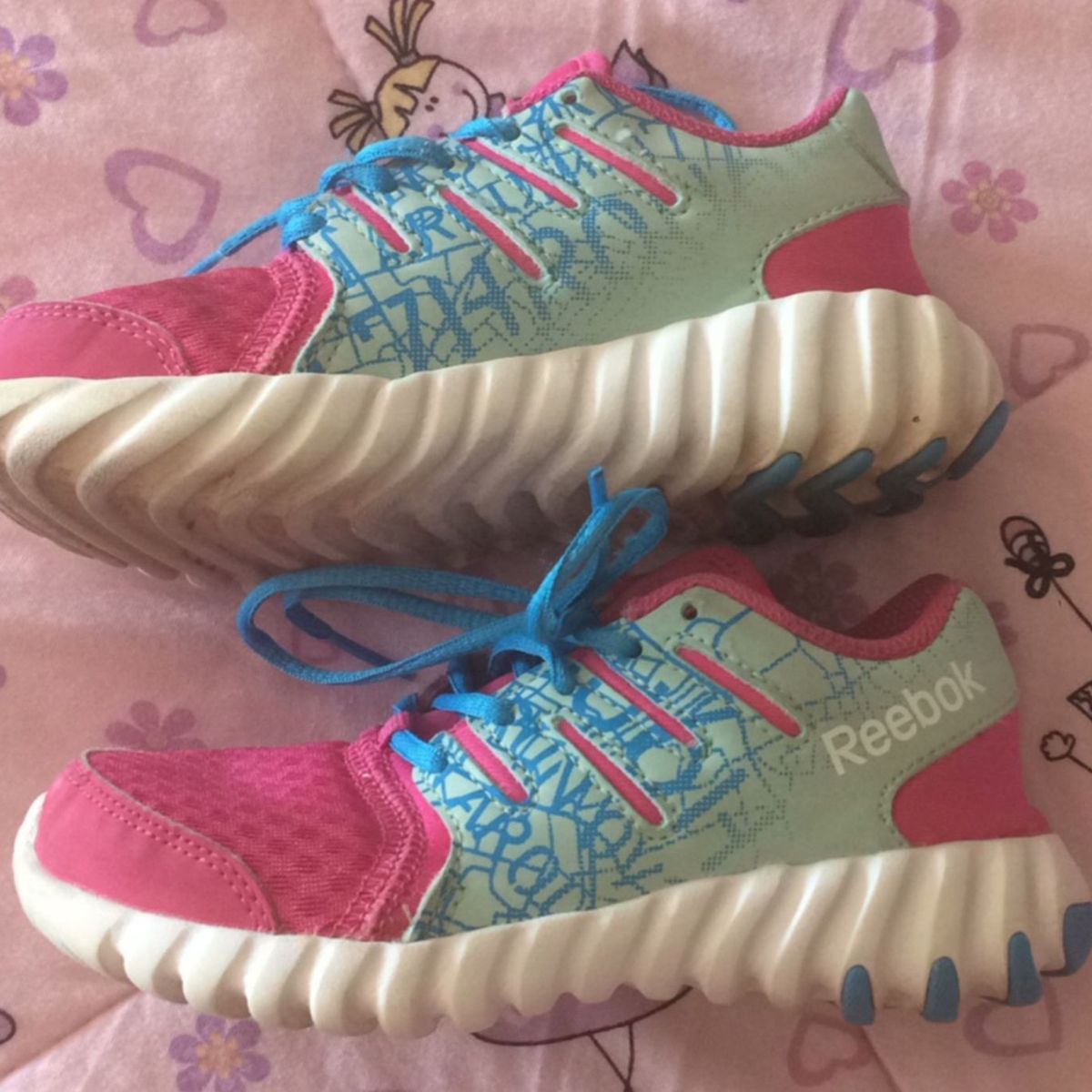 tenis reebok infantil rosa