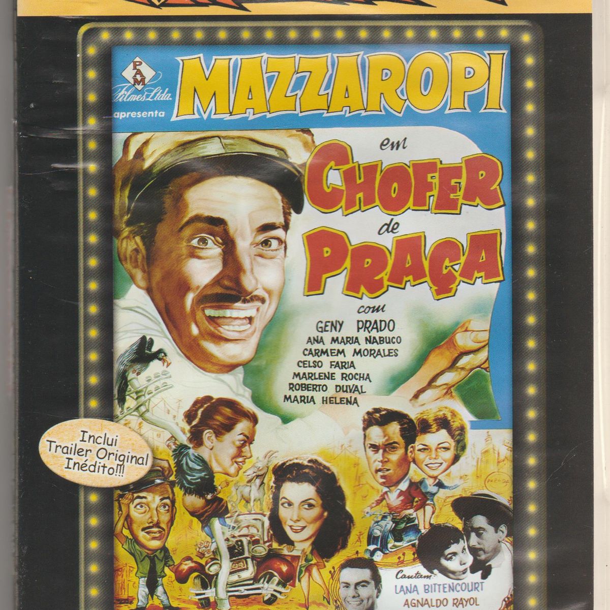 Dvd Mazzaropi, Chofer de Praça 1958, Preto e Branco, Original