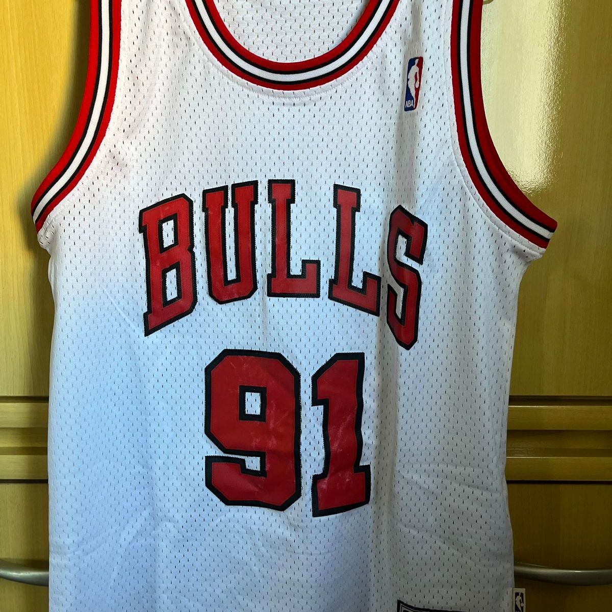 Camisa Chicago Bulls - Dennis Rodman 91 - Adidas (Hardwood