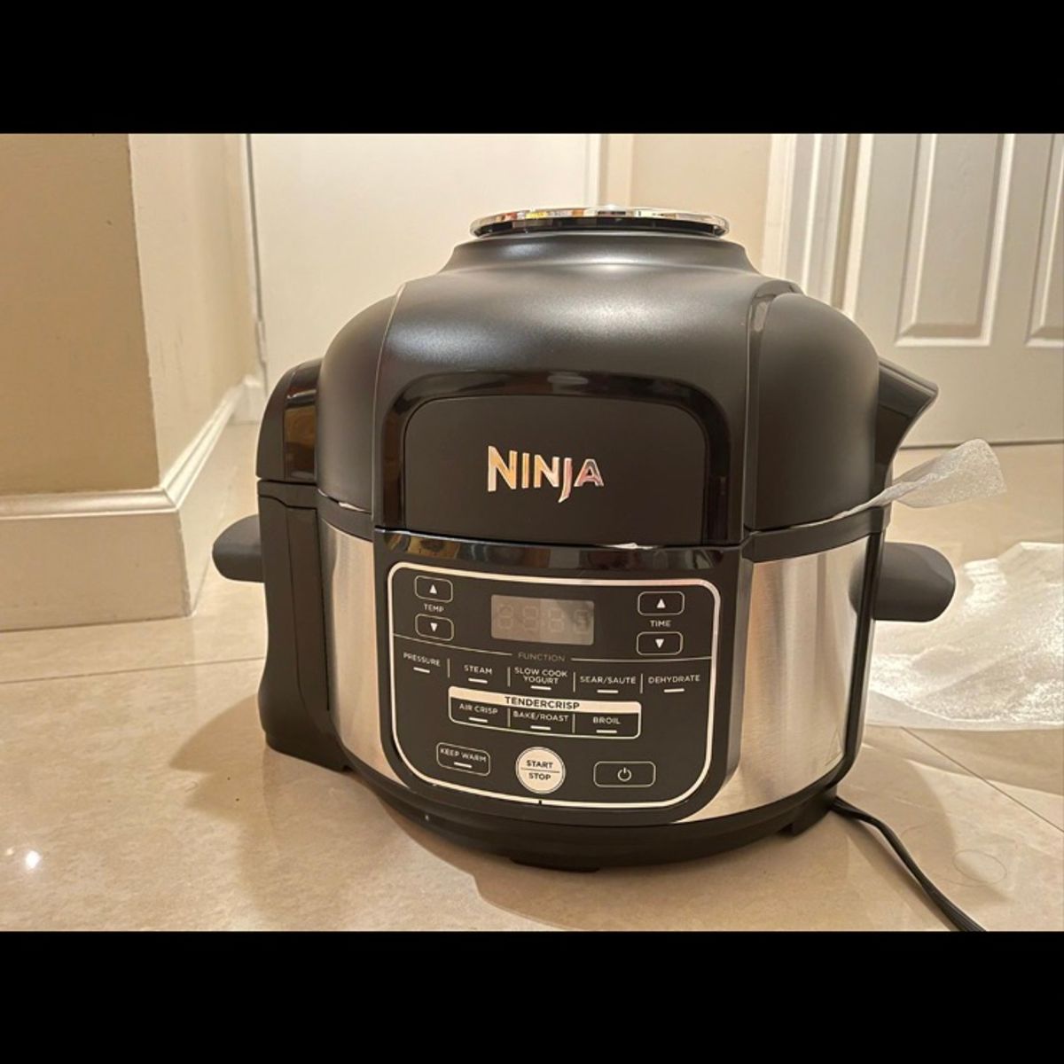 Ninja Foodi Panela de pressão programável 10 em 1 de 5 litros e fritadeira  a ar - Aço inoxidável FD101 (Renovado)