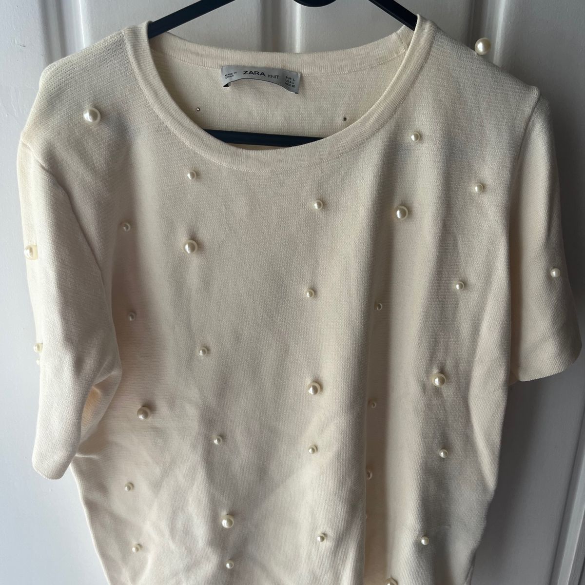 Blusa Zara Nude G - Rehabita Brechó