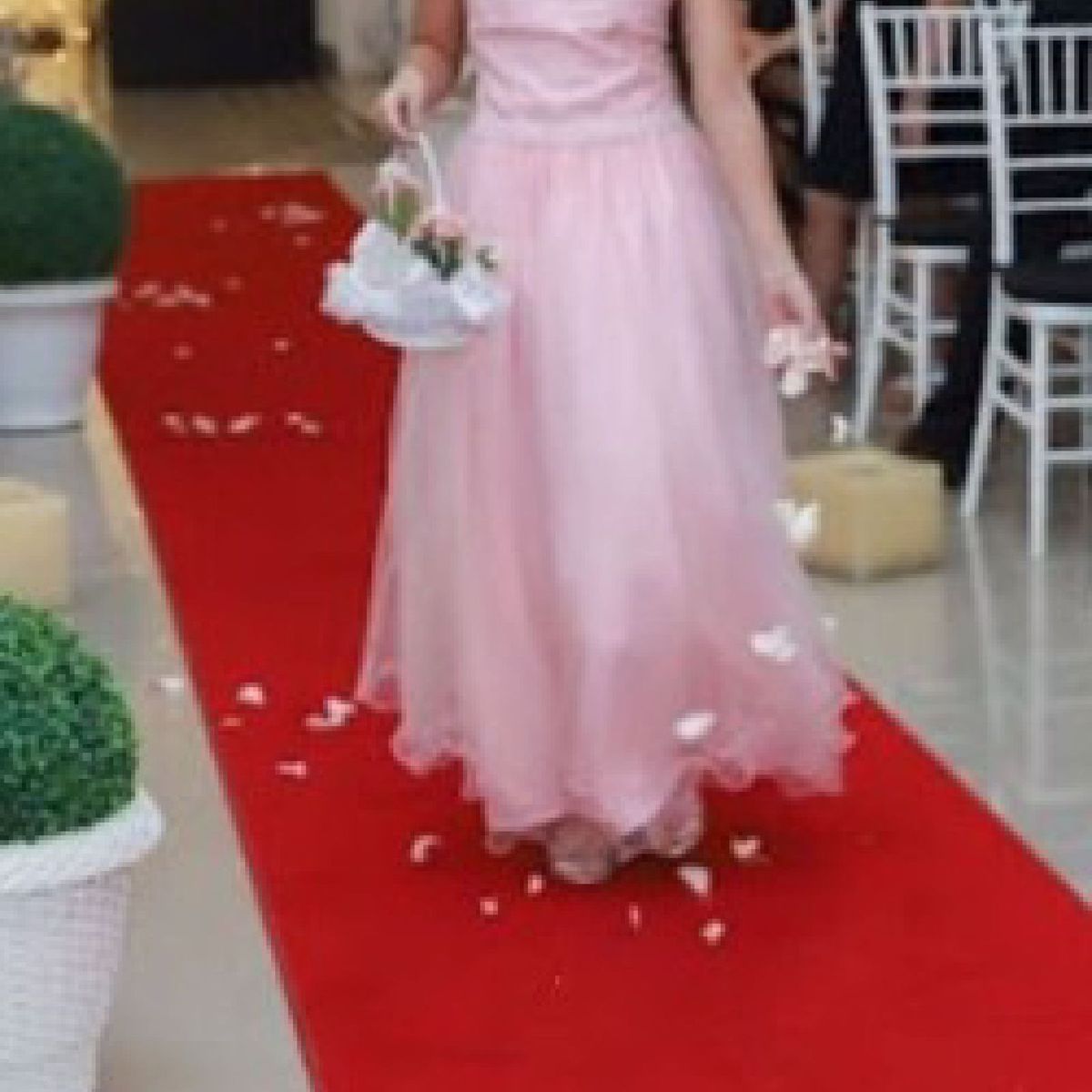 Vestido de florista de best sale casamento vermelho