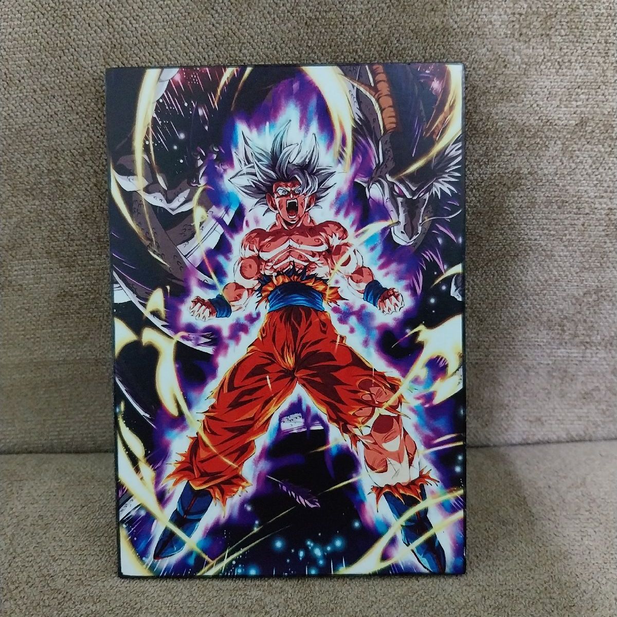 Placa Decorativa - Dragon Ball Z: Goku Instinto Superior - Grande