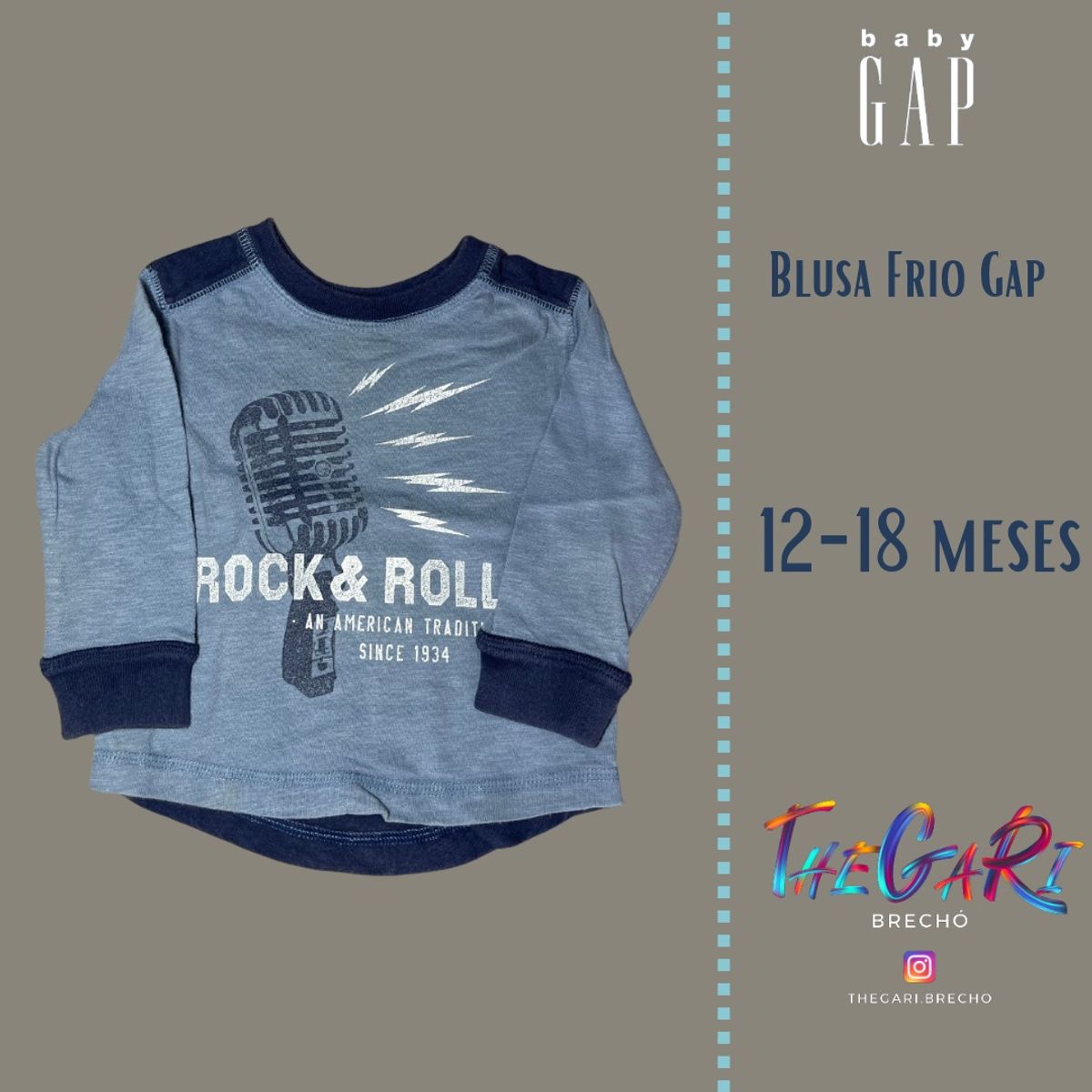 BRECHÓ, Blusa Infantil GAP