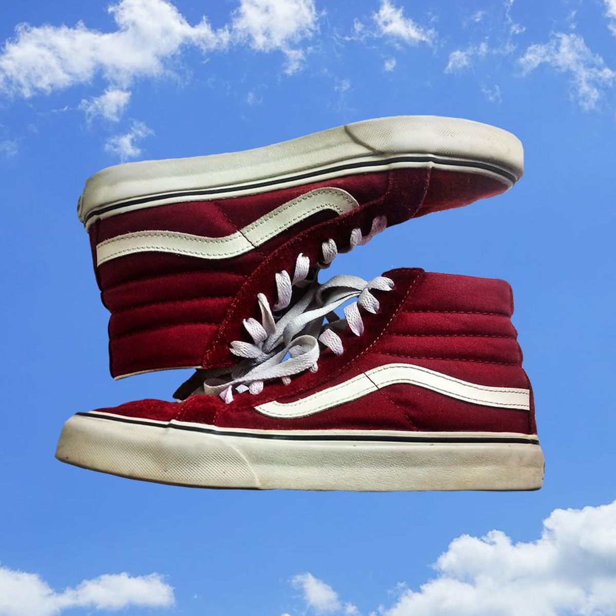 vans sk8 hi vinho