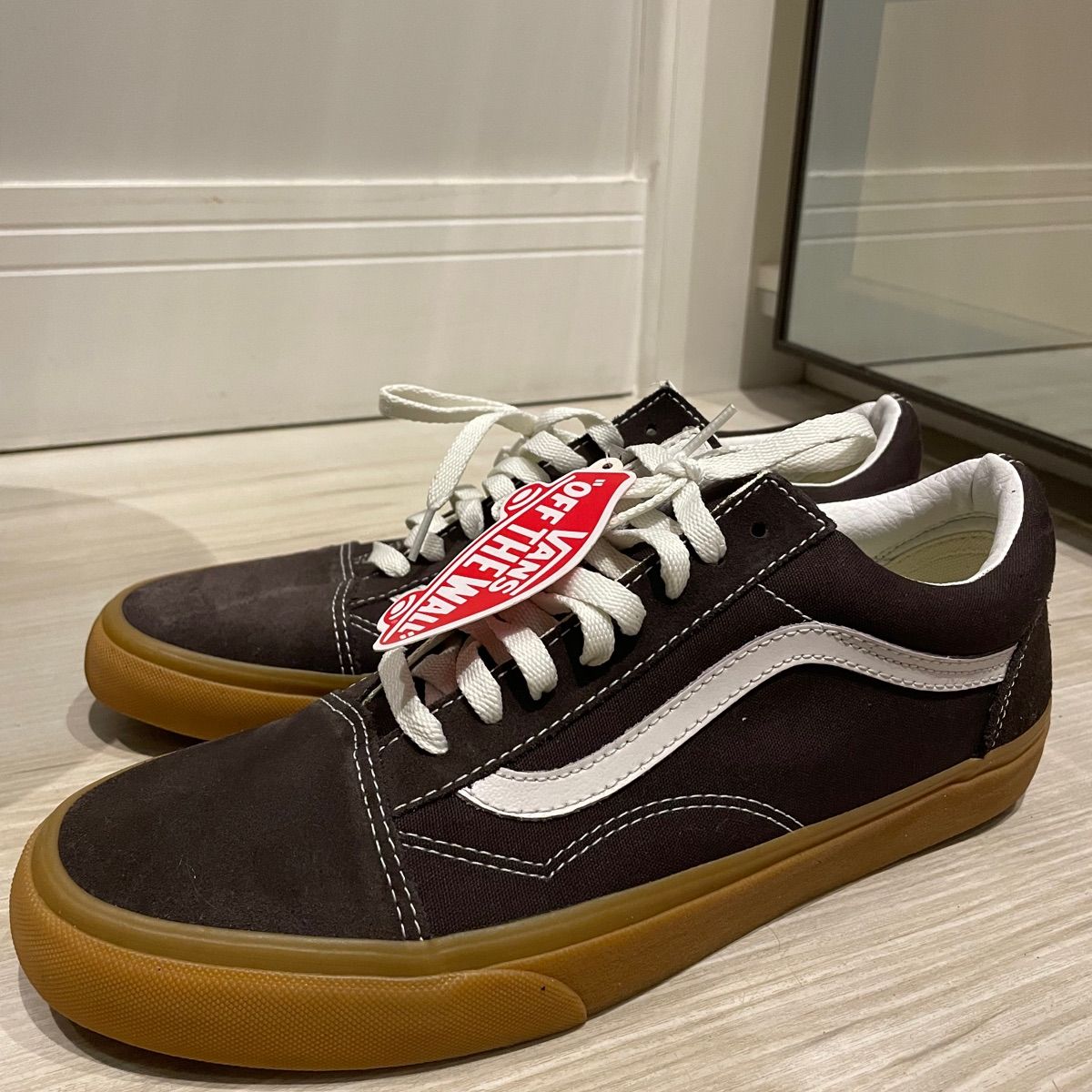 Gum Sole Vans Old Skool Sola Marrom Vans Old Skool Marrom Escuro E