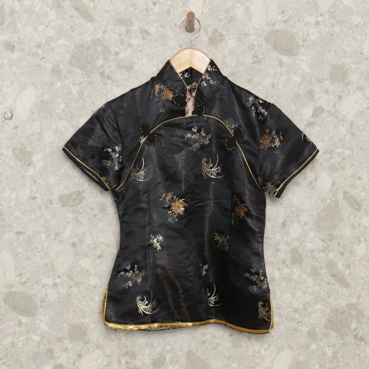 kuu0318ページ Blusa Preta Oriental Meifu Fashion | Blusa Feminina Meifu Fashion