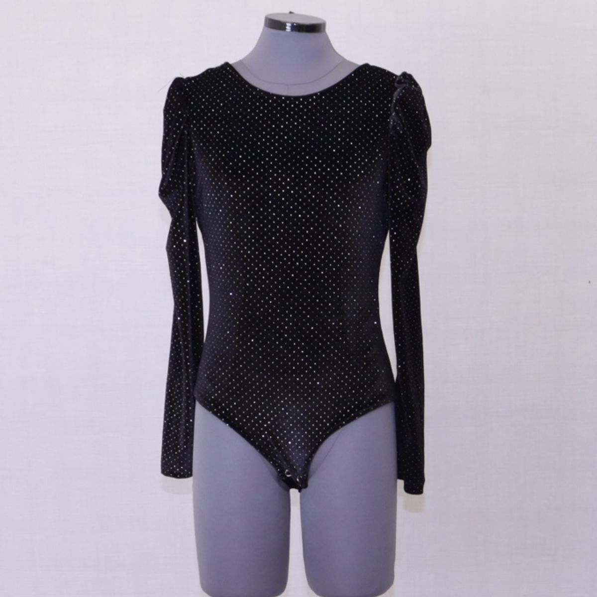 Zara SPARKLY VELVET BODYSUIT