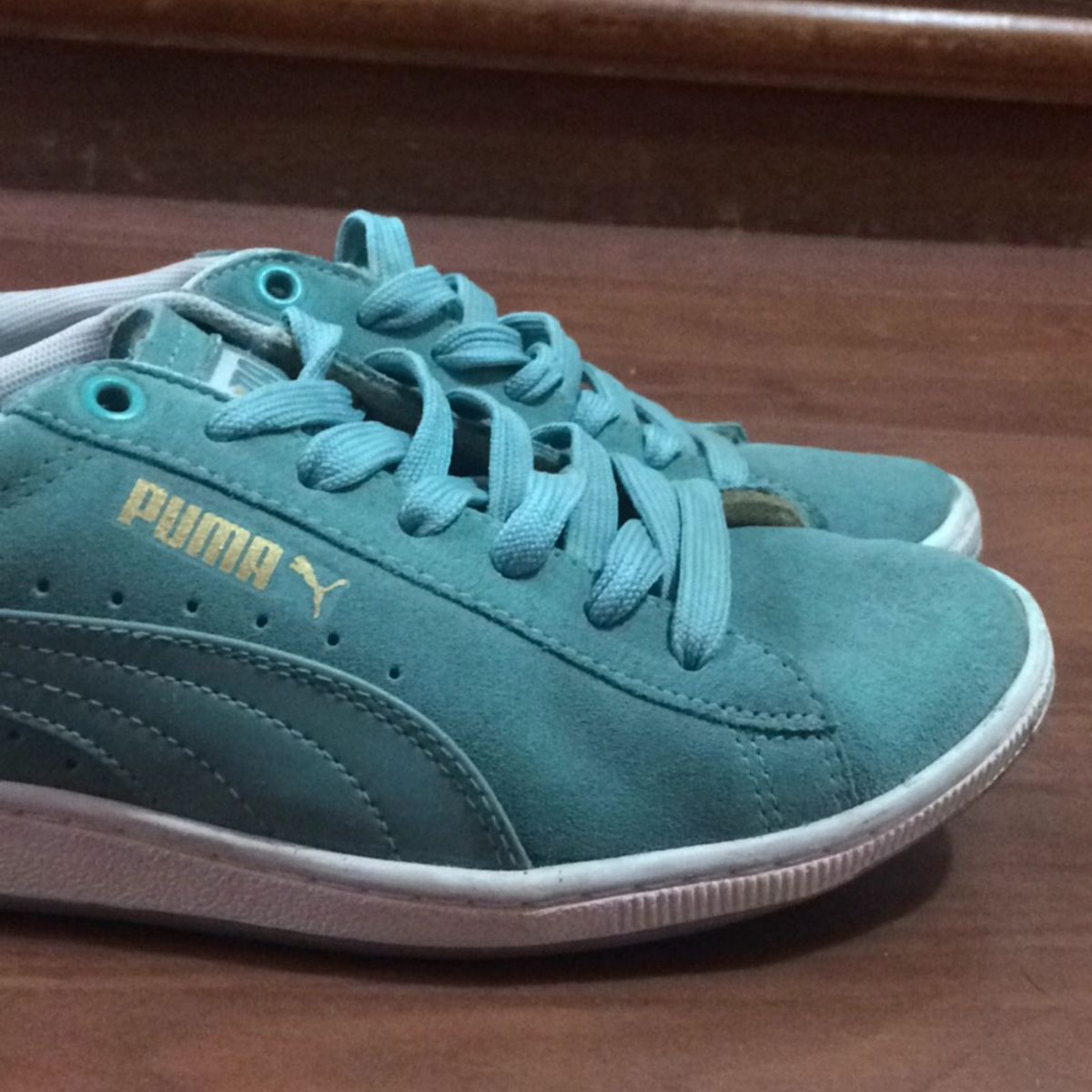 tenis puma verde agua