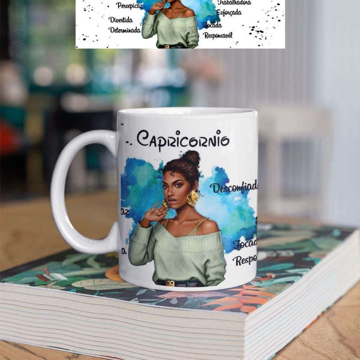 Caneca da Coleção Princesa Tiana para personalizar o nome em