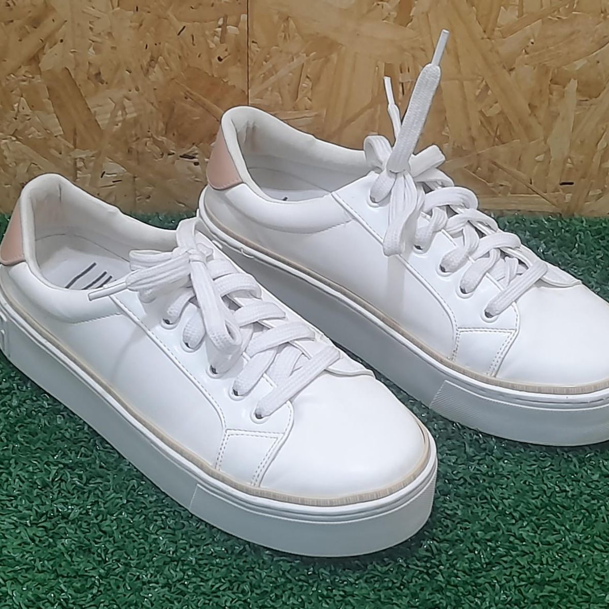 Tênis beira rio flatform best sale vinil branco