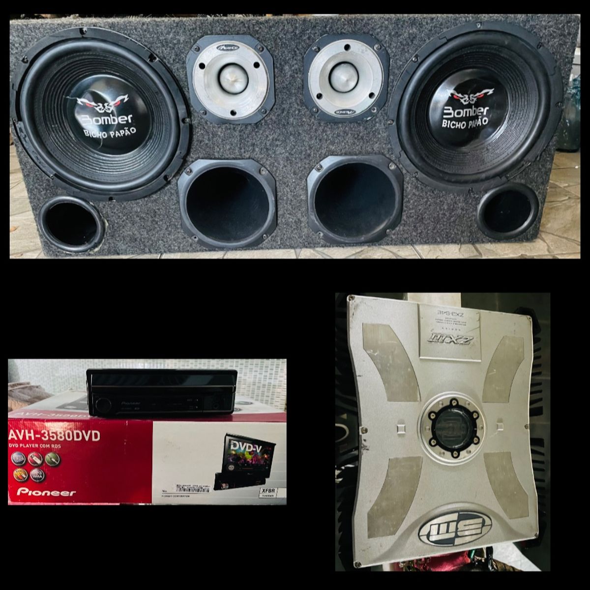 ３セット　DVD Kit Completo de Som Cx Bixo Papão Dvd Pioneer Módulo Zx3 | Pioneer