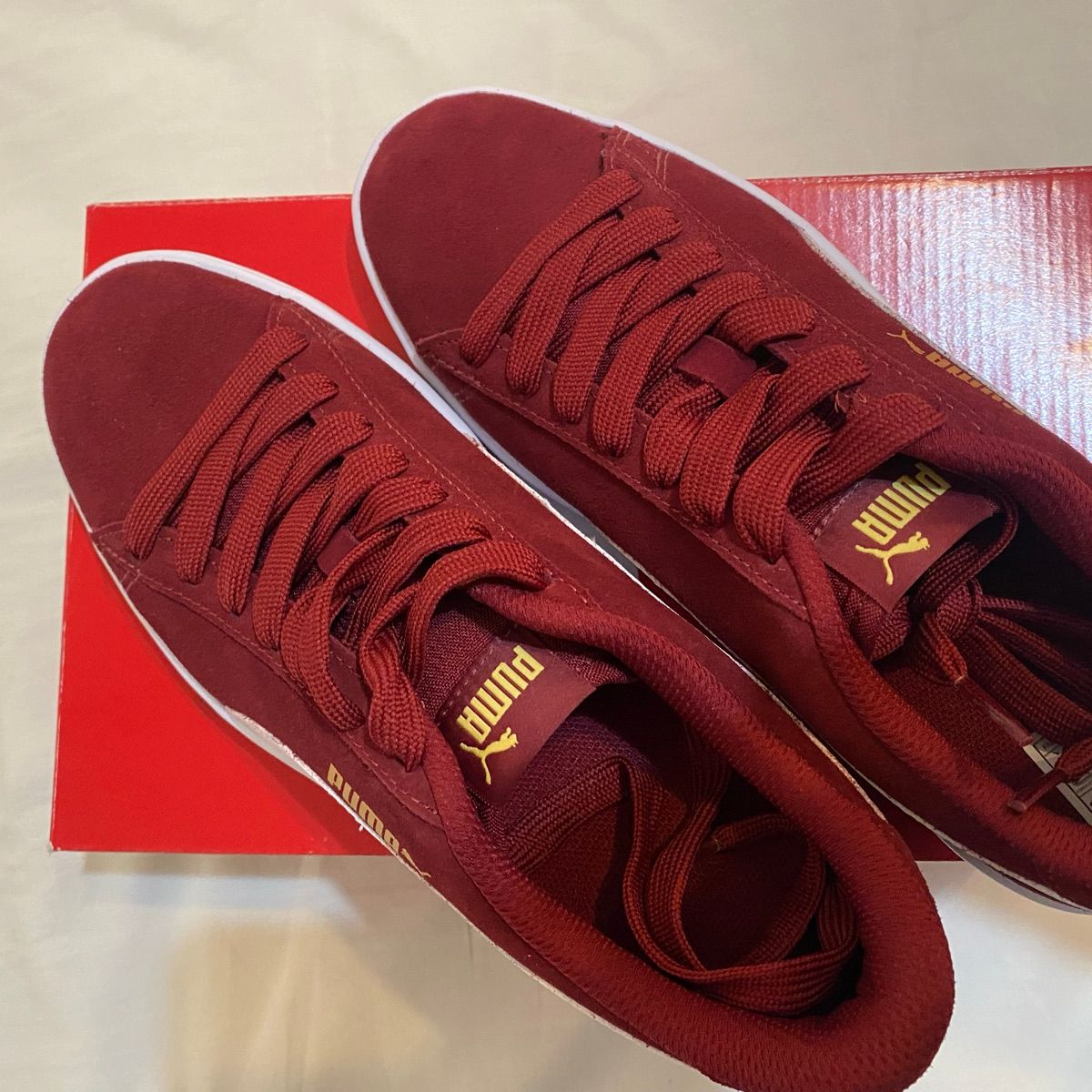 Puma Smash V2 Puma Feminino Vermelho Tênis Puma Smash V2 Wns Bdp Tênis  Feminino Puma Nunca Usado
