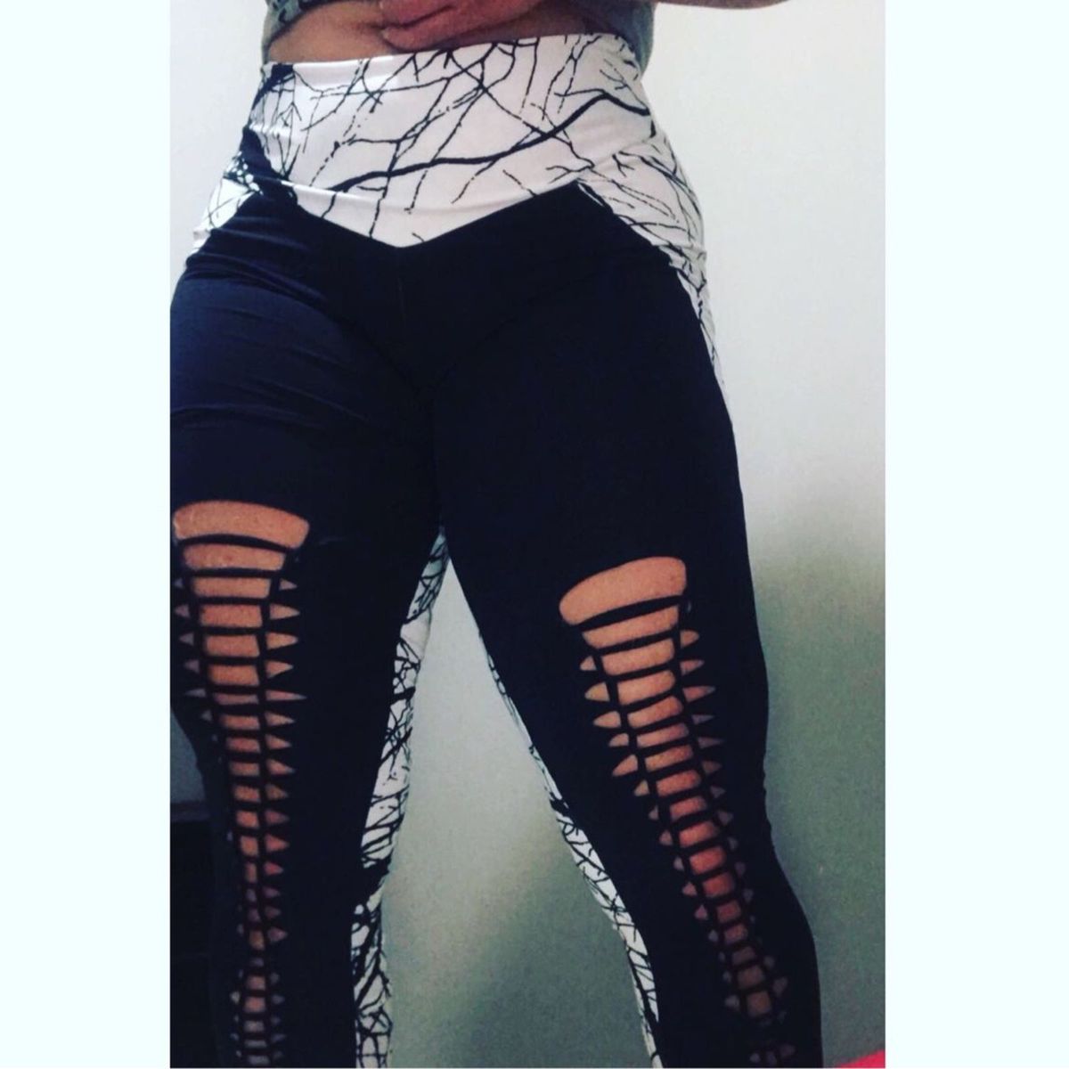 calça legging cortada