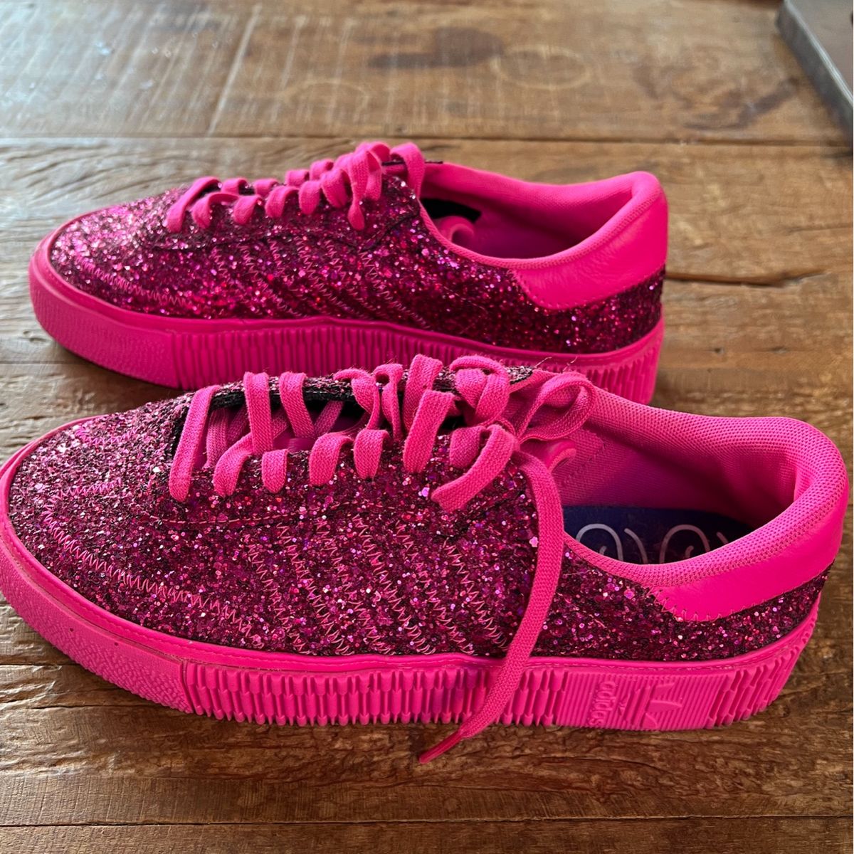Stan smith rosa glitter on sale