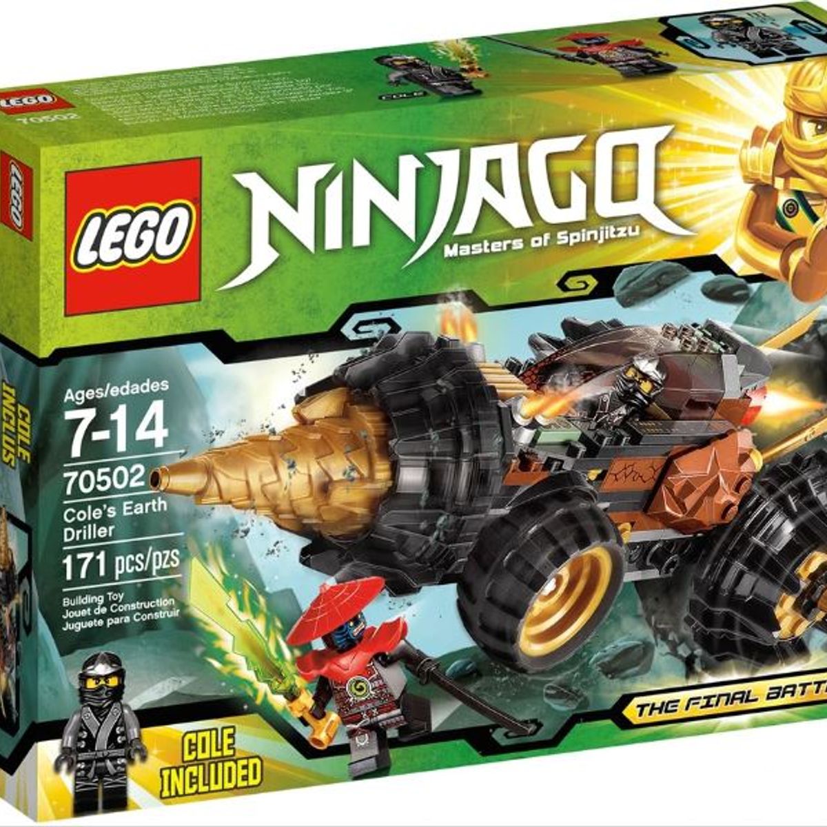 Lego Ninjago 70502 Cole Earth Driller | Brinquedo Lego Usado