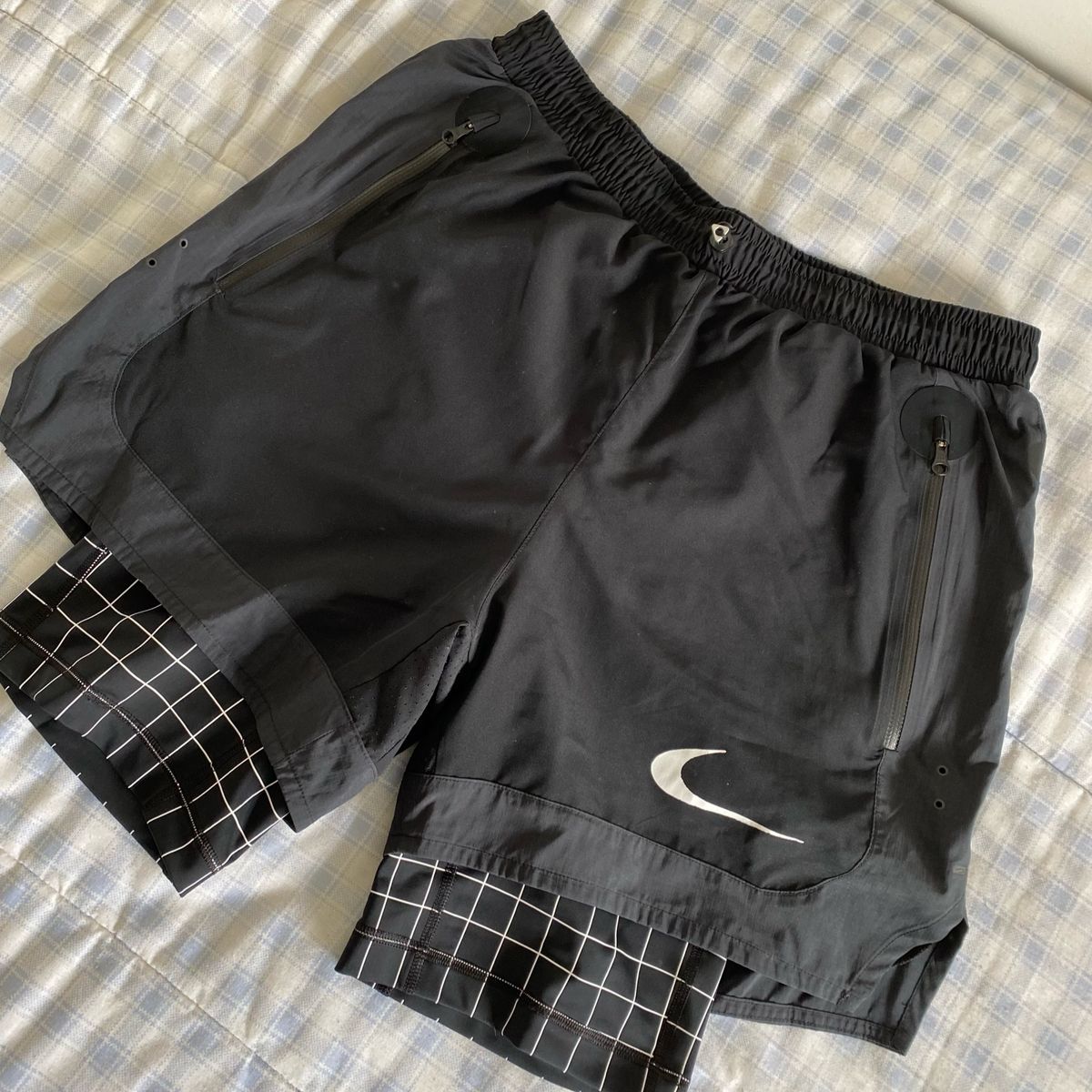 Nike cheap short blanc