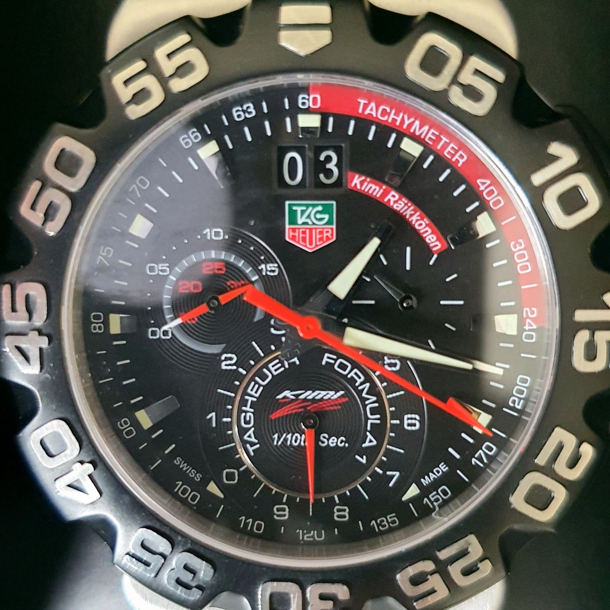 Relogio Tag Heuer F rmula 1 Kimi R ikk nen S rie Limitada Rel gio Masculino Tag Heuer Usado 70533689 enjoei