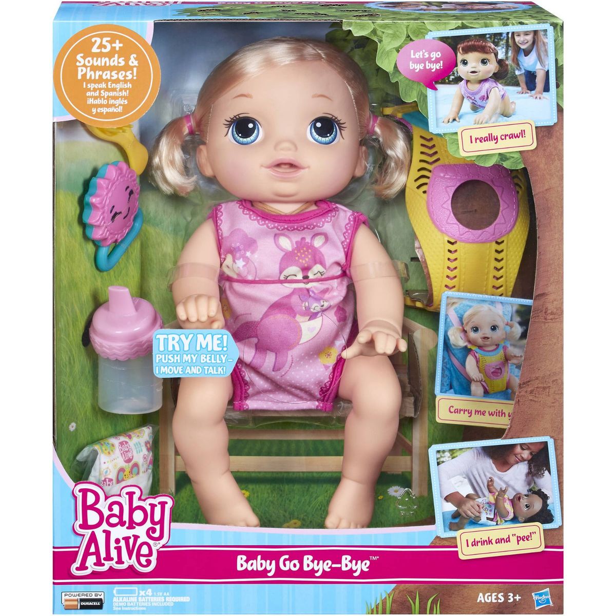 Boneca Baby Alive Go Bye Bye Engatinha Brinquedo Hasbro Nunca Usado Enjoei