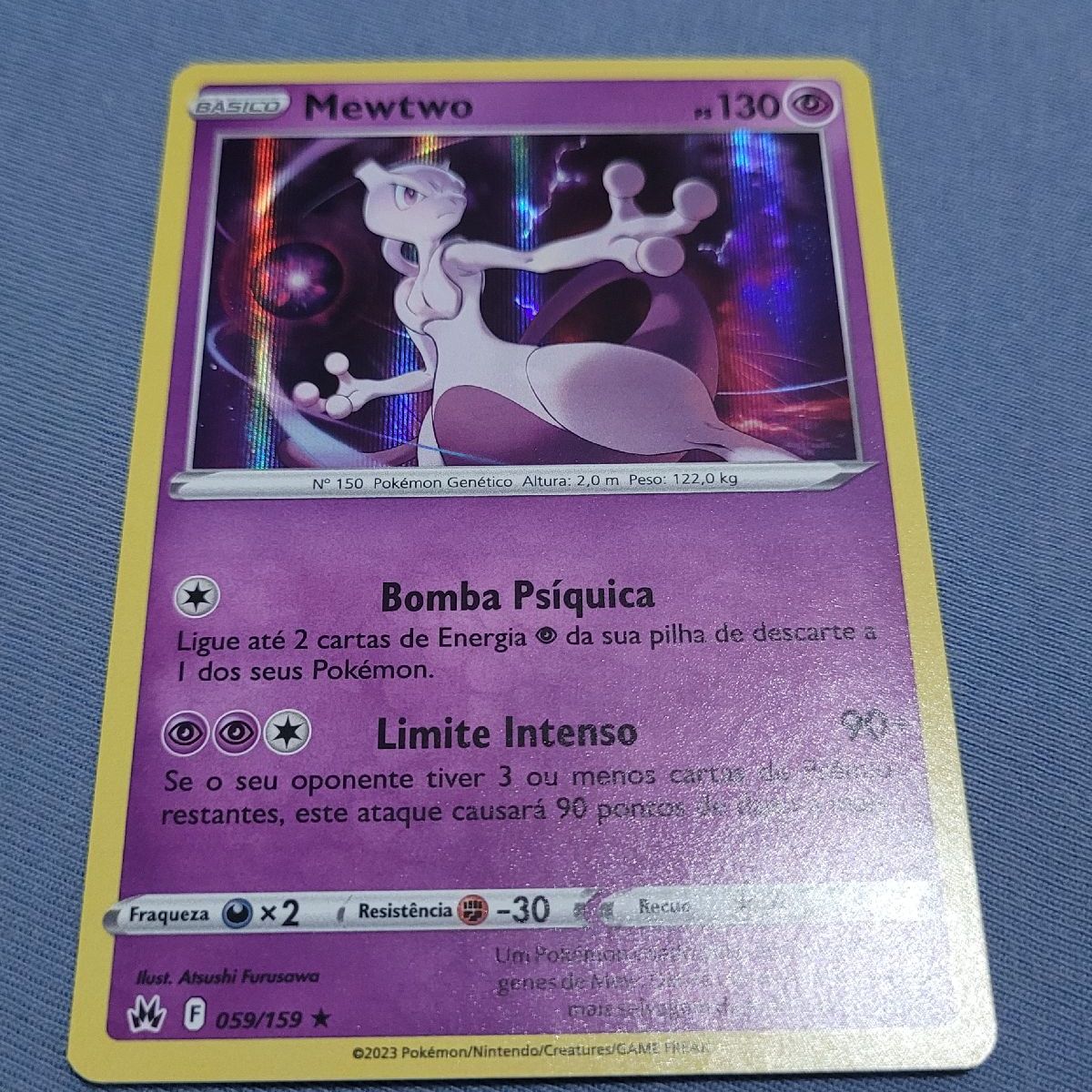 Kit Carta Pokémon Lendários Mewtwo E Mew Holograficos em Promoção na  Americanas