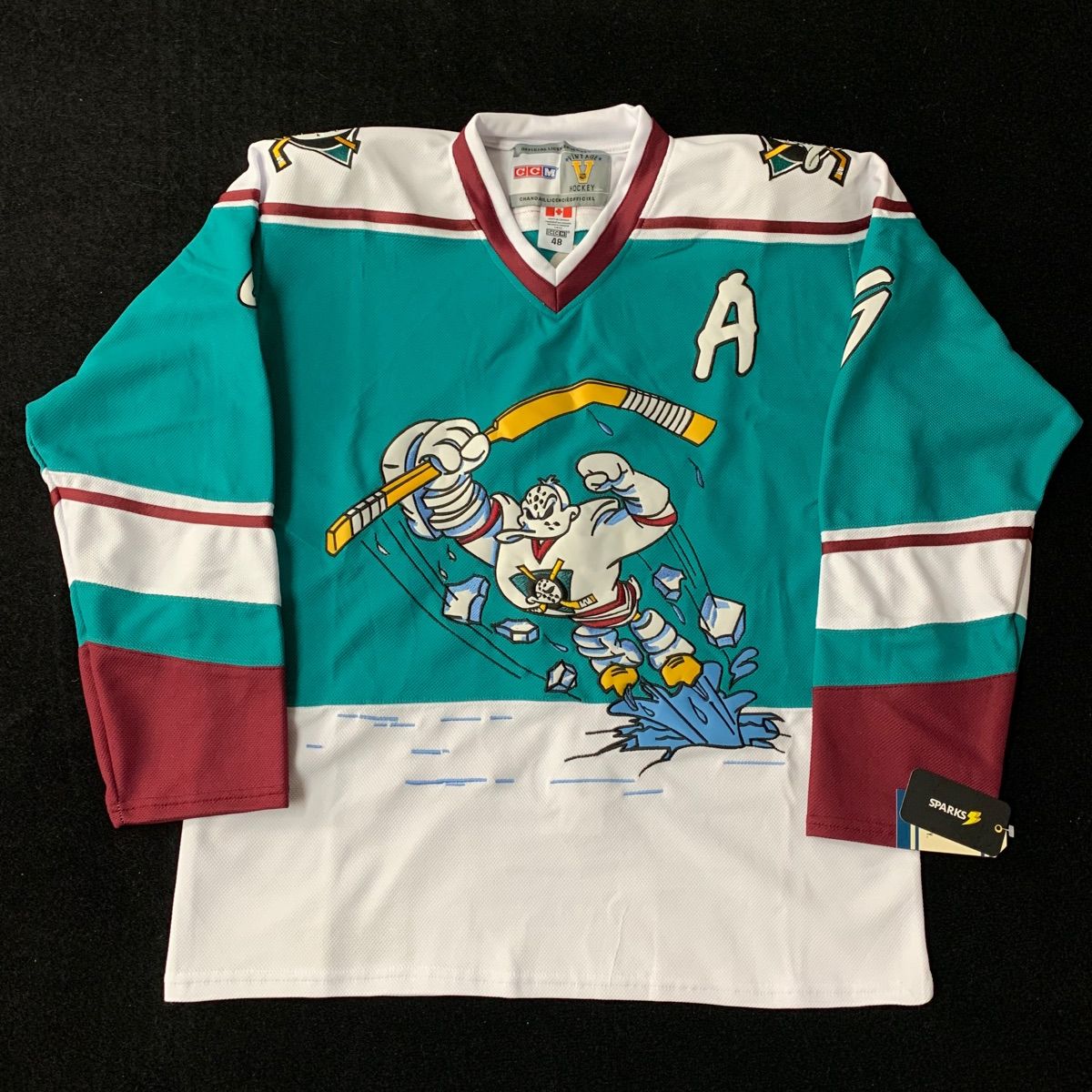 Camiseta NHL 🏒 Anaheim Ducks talla XL (80x58) ❌❌VENDIDA