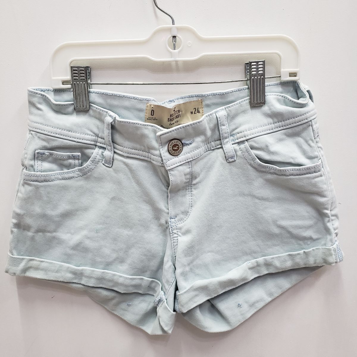 Short Jeans Feminino Hollister Número 34, Shorts Feminino Hollister Usado  90305642