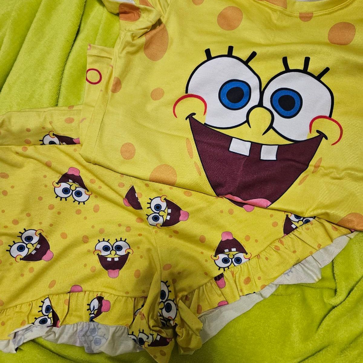 Pijama Bob Esponja | Usado 95432627 | enjoei