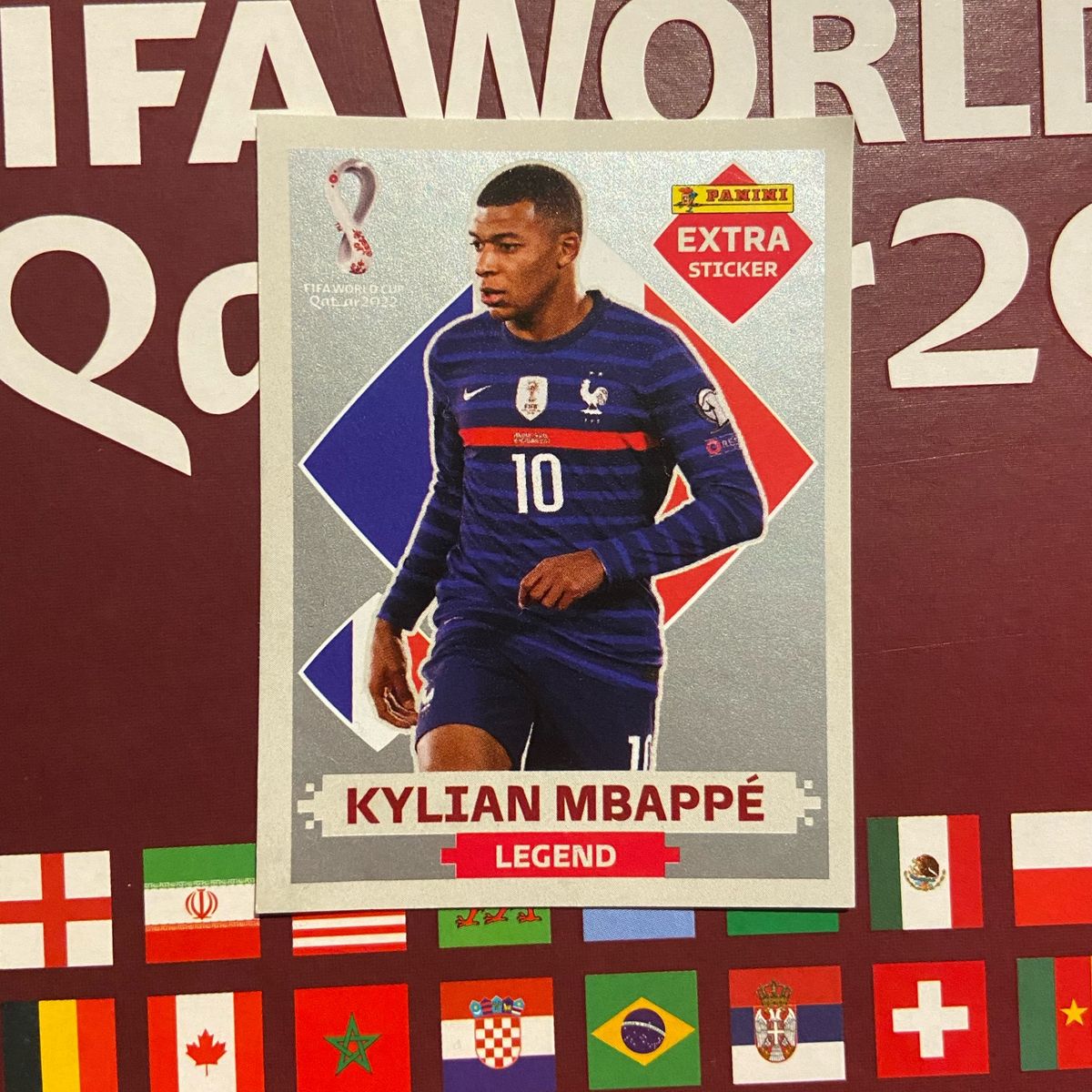 Figurinha Mbappe Rara Prata Album Copa Do Mundo 2022