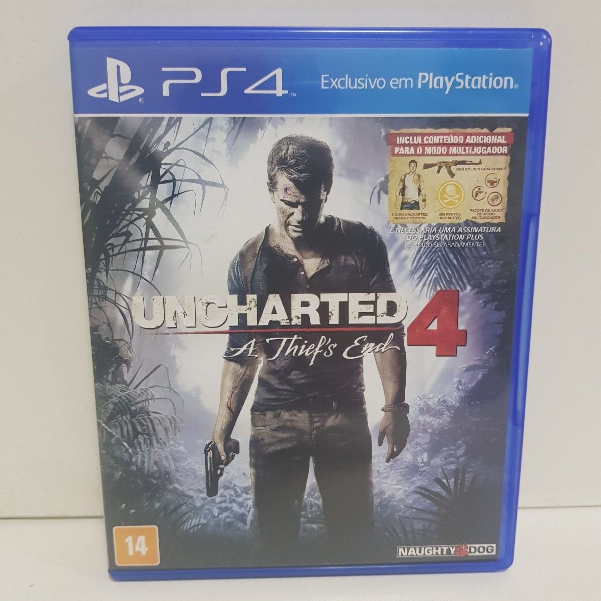 Uncharted 4 Mídia Física, Jogo de Computador Naughty Dog Usado 58512704