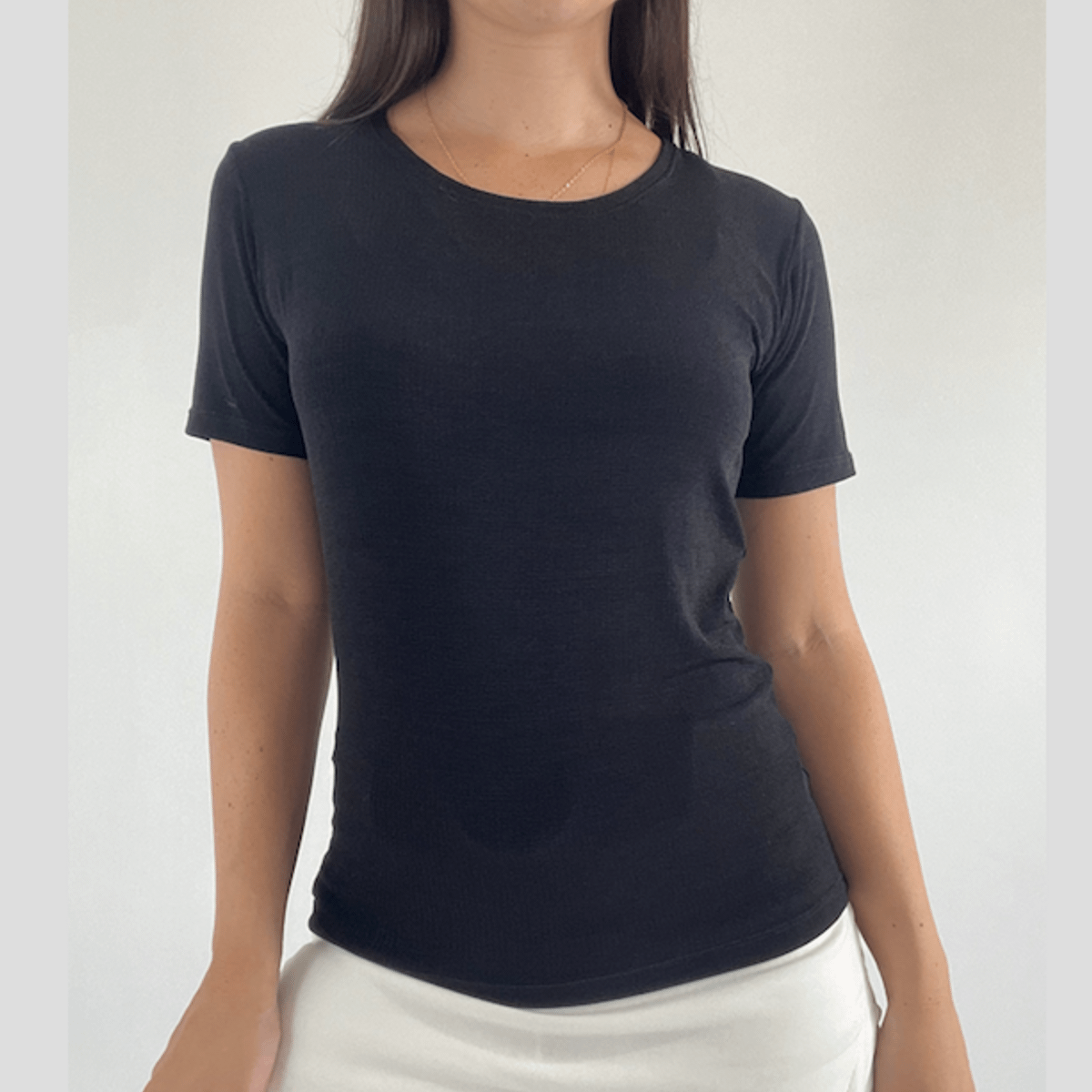 Blusa Preta Viscolycra Manga Curta com Renda Plus Size., Blusa Feminina Use  Criativa Nunca Usado 86372107