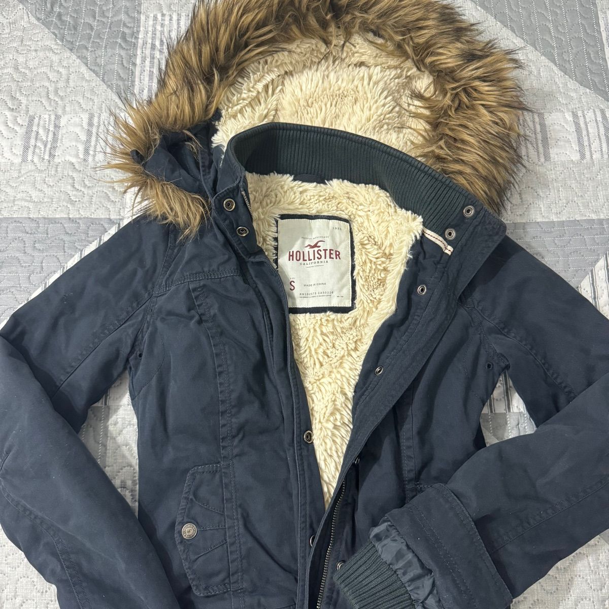 Jaqueta Hollister All Weather Faux Forrada Original, Casaco Masculino  Hollister Usado 78395565