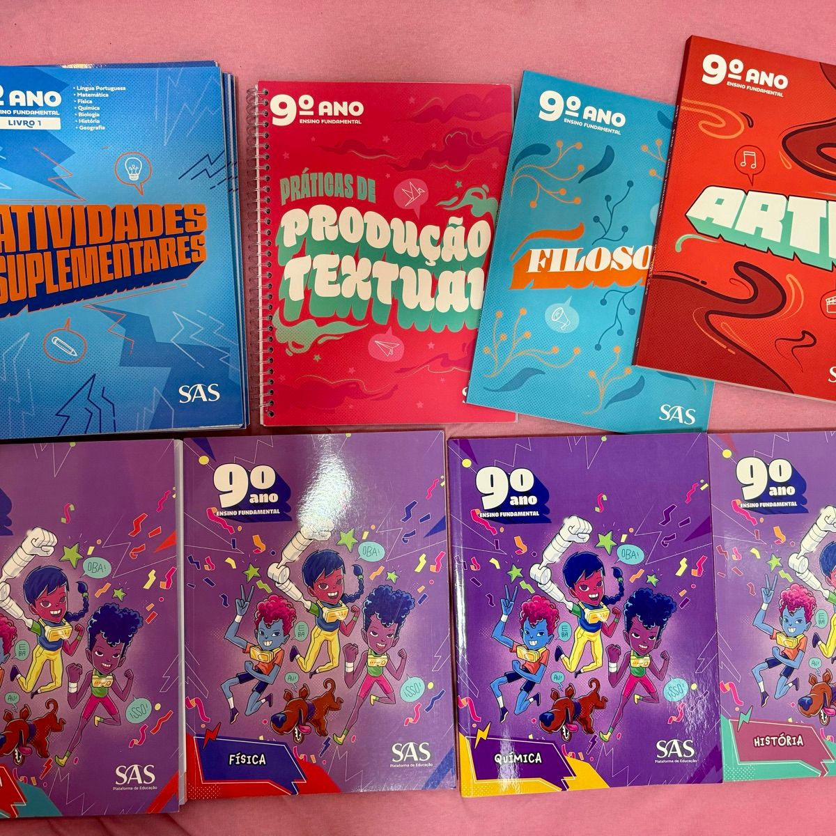 Coleção Completa Sas Adapt 2024 9º Ano (Novos) | Sas Nunca Usado