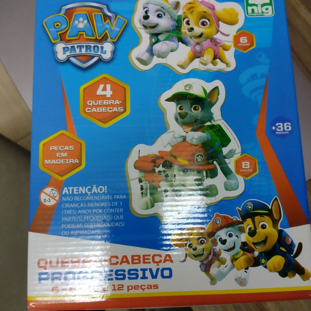 Jogo Quebra Cabeça Infantil Galinha Pintadinha 30 Peças Nig Brinquedos  Madeira