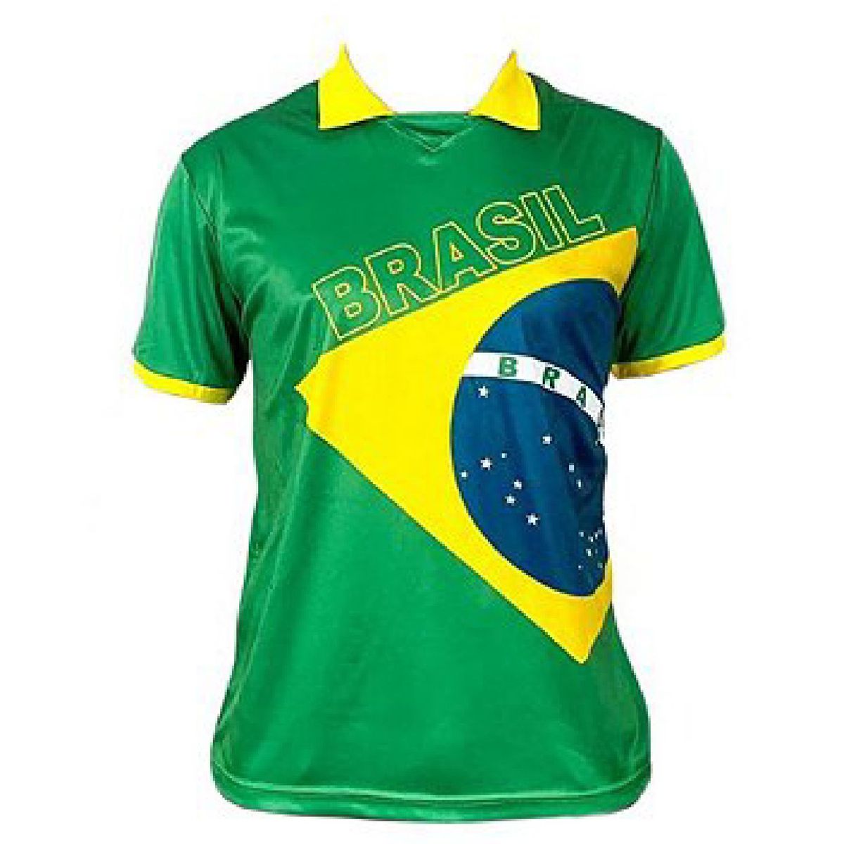 Camisa Polo Bandeira Brasil Copa do Mundo Futebol, Camiseta Masculina  Nunca Usado 78664522
