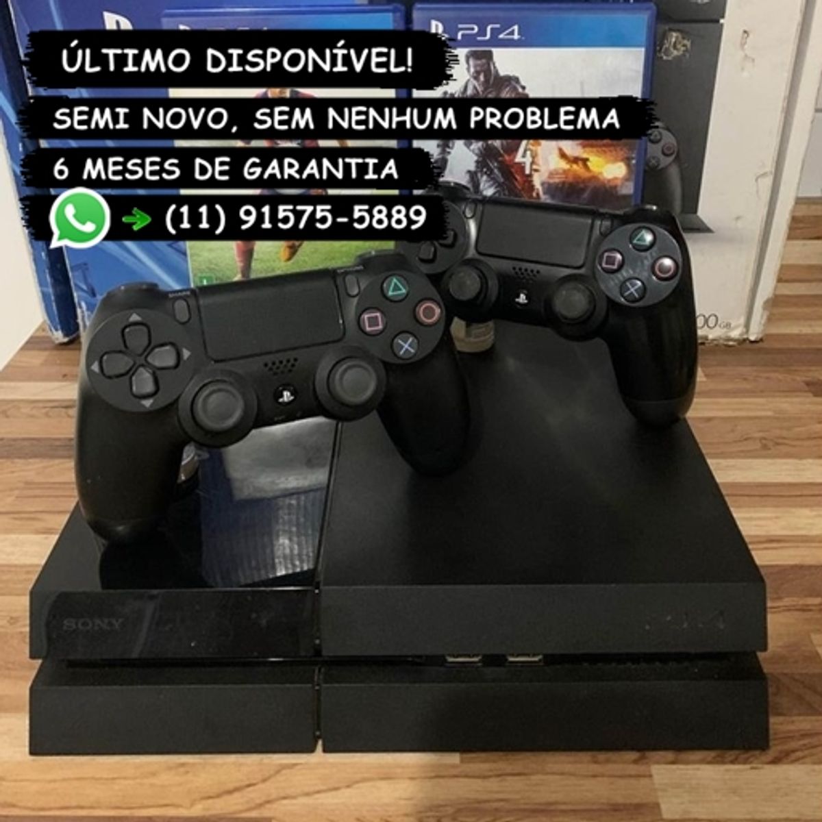 Playstation 4 Pro 1tb + Jogo Físico de Brinde