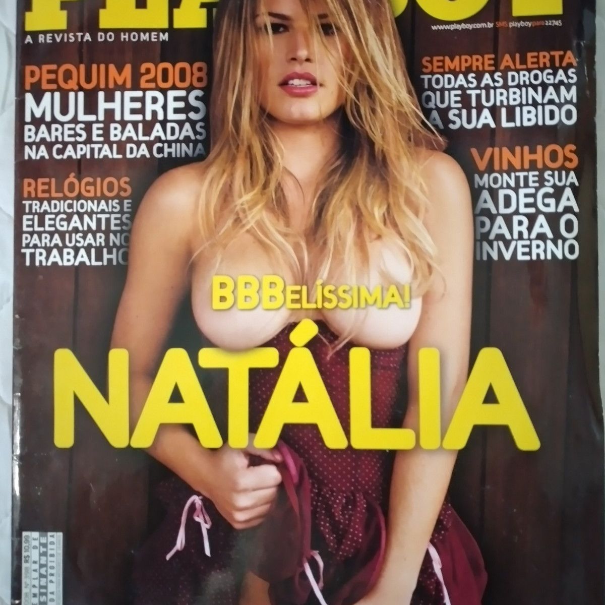 Playboy Nº 357 - Natália (Big Brother Brasil) Revista com Pôster