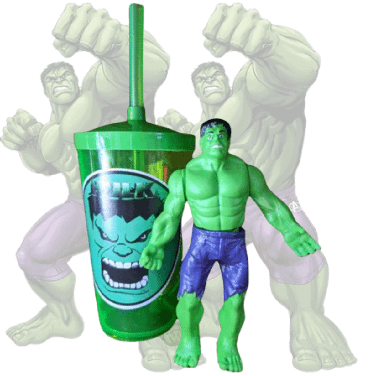 Kit copo e boneco Sonic Naruto Hulk Homem aranha - Escorrega o Preço