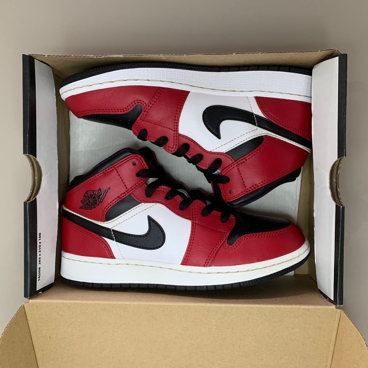 Jordan 1 black cheap toe gs